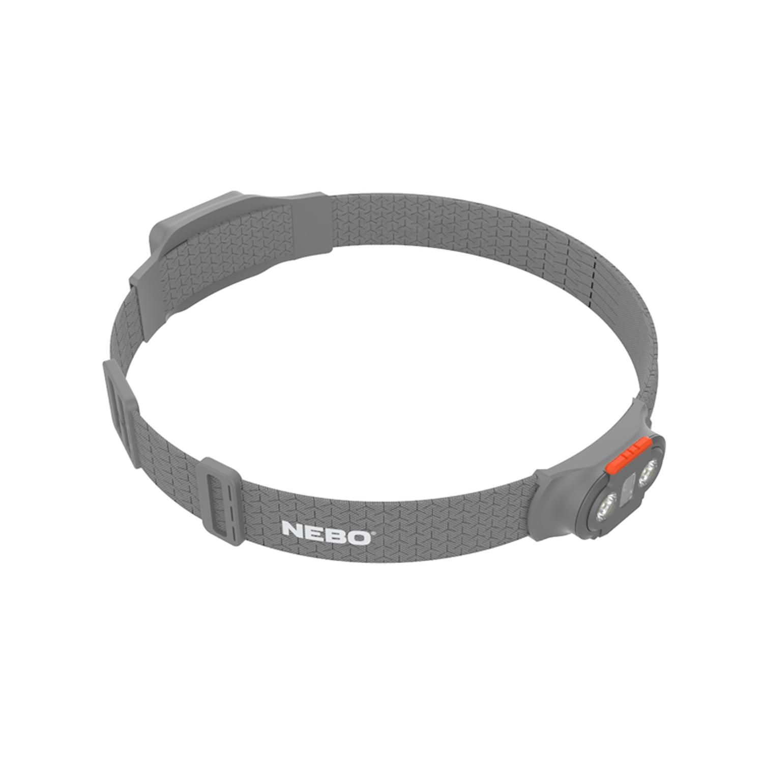 NEBO Einstein 750 lm Gray LED Head Lamp AA Battery