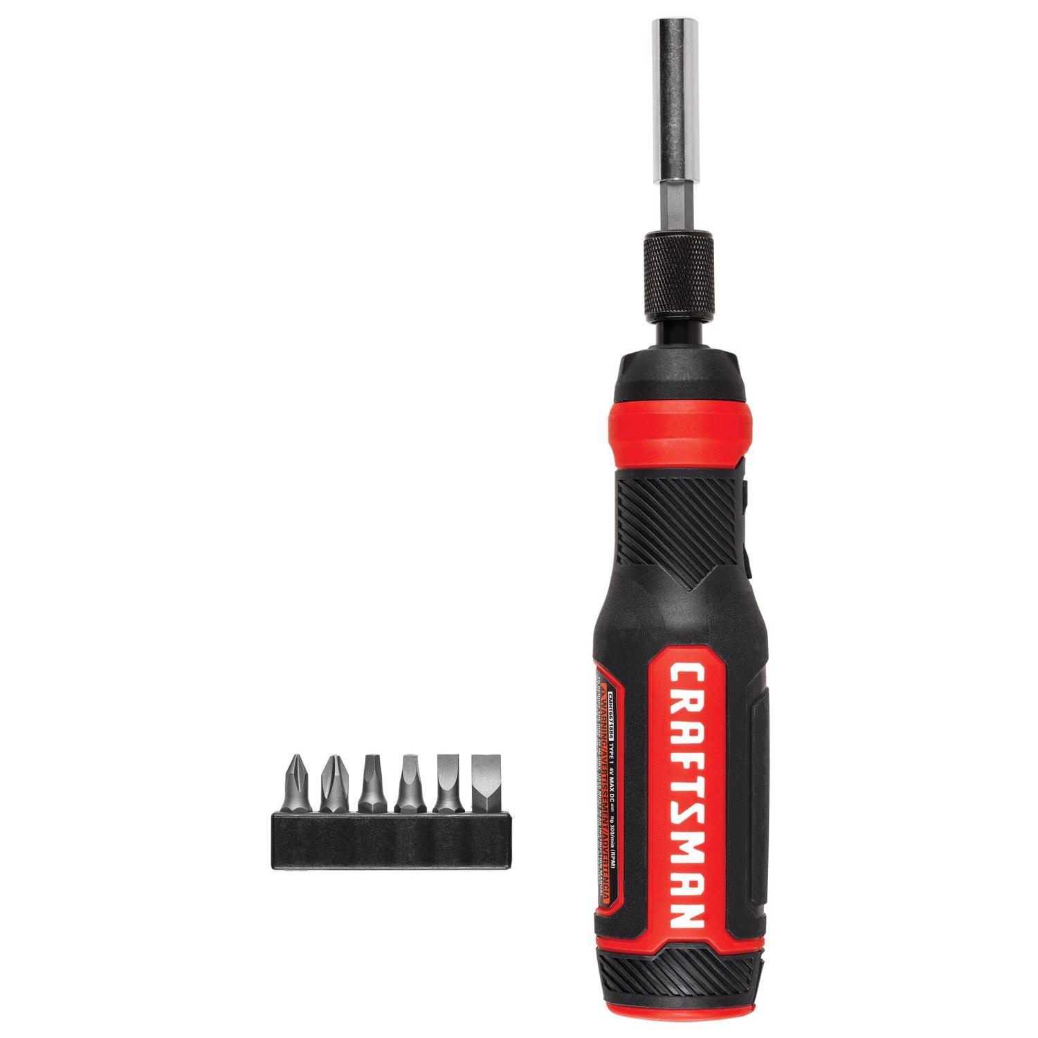 CRAFTSMAN 4V MAX Cordless Rechargeable Screwdriver Kit