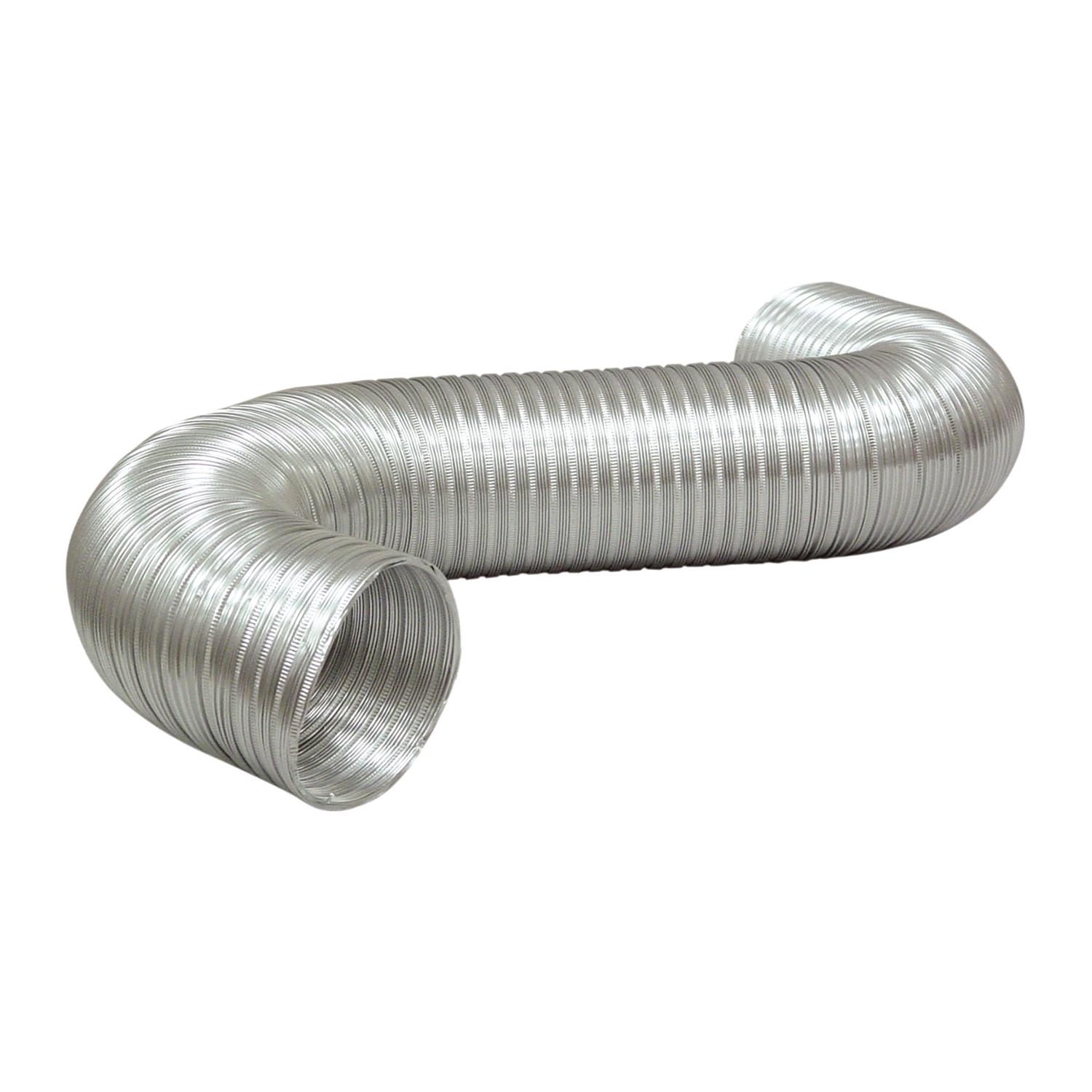 Deflect-O Jordan 96 in. L X 4 in. D Silver Aluminum Semi-Rigid Vent Duct
