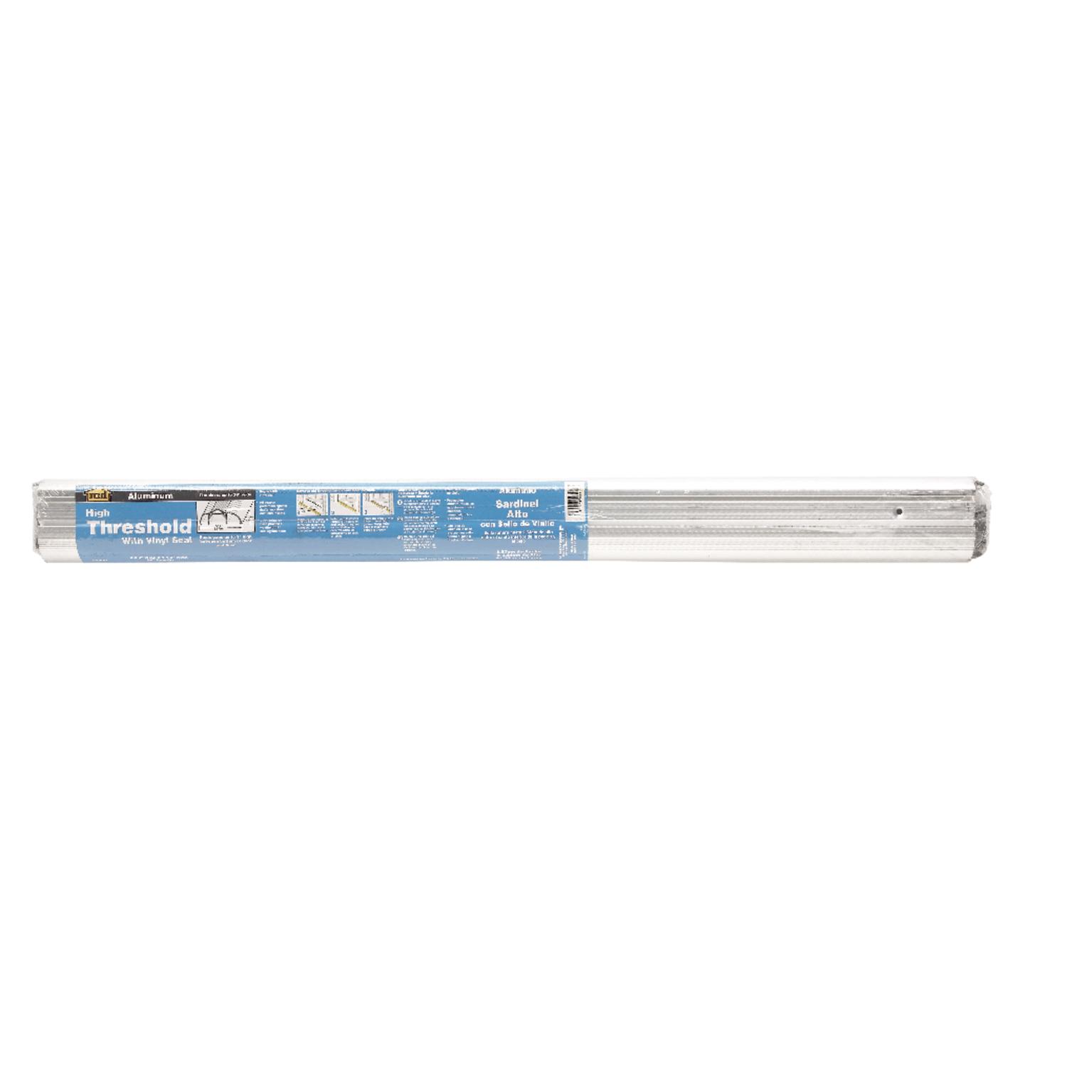 M-D 1.125 in. H X 3.375 in. W X 36 in. L Mill Aluminum High Boy Threshold Silver