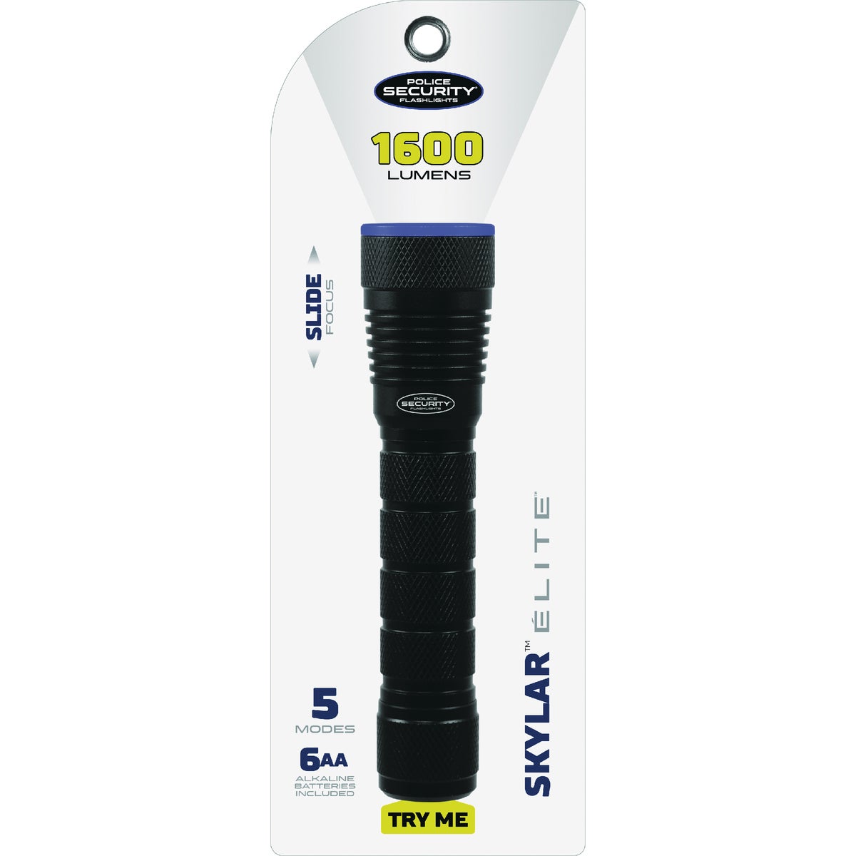 Police Security Skylar 1600 Lm. Focusing Industrial LED Flashlight