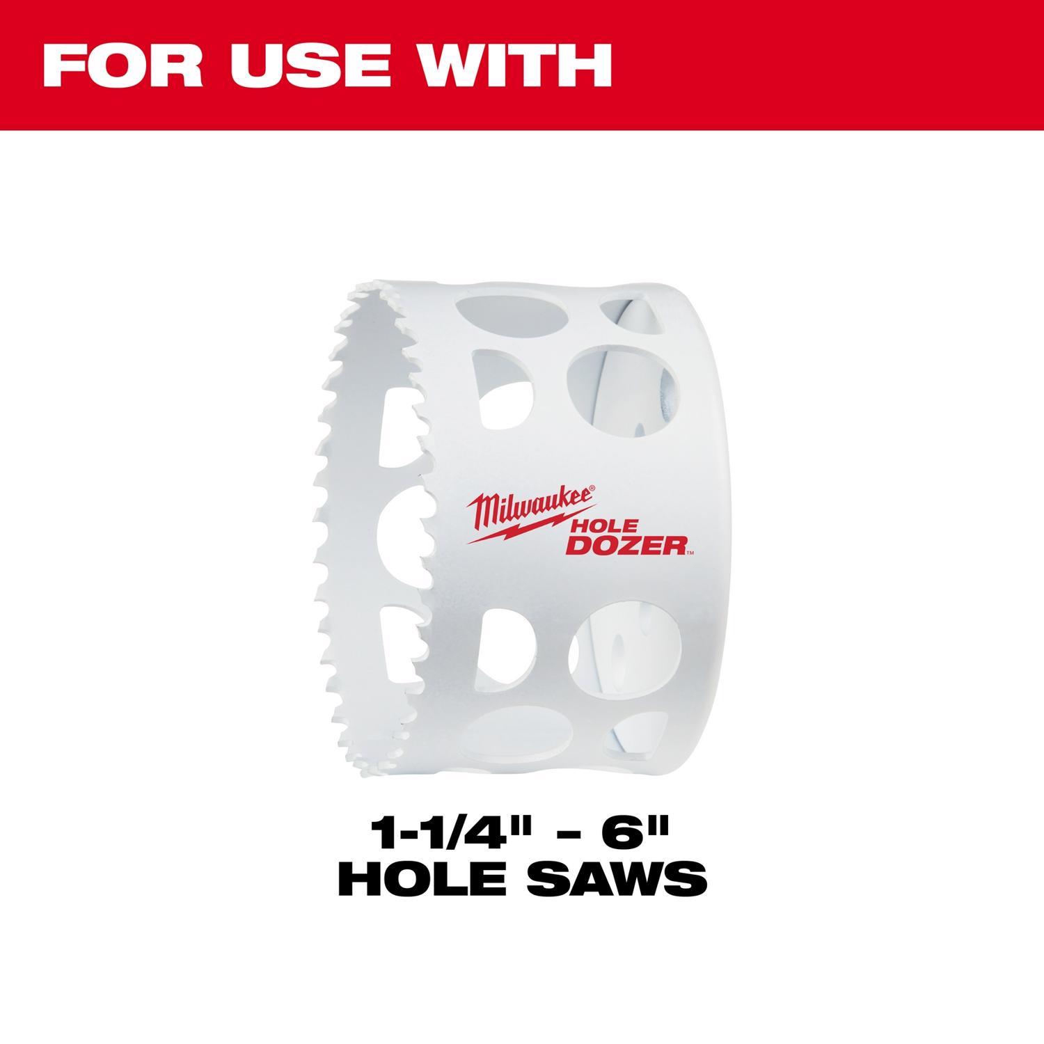 Milwaukee Hardened Steel 7/16 in. D Hole Saw Arbor Arbor Included