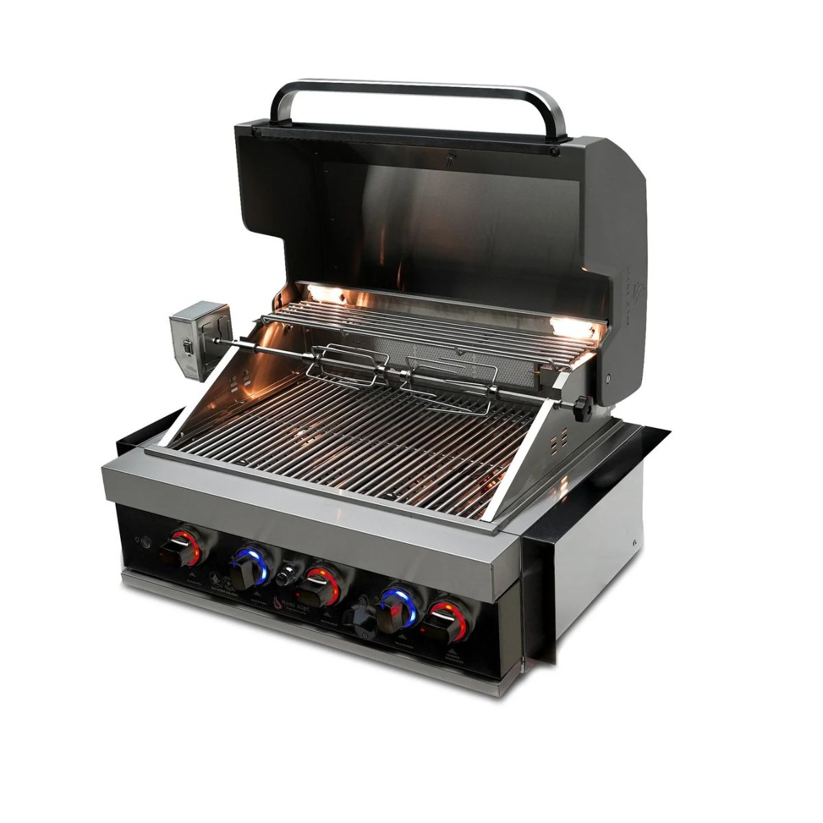 Mont Alpi 32 in. Black Stainless Steel Built-In Grill