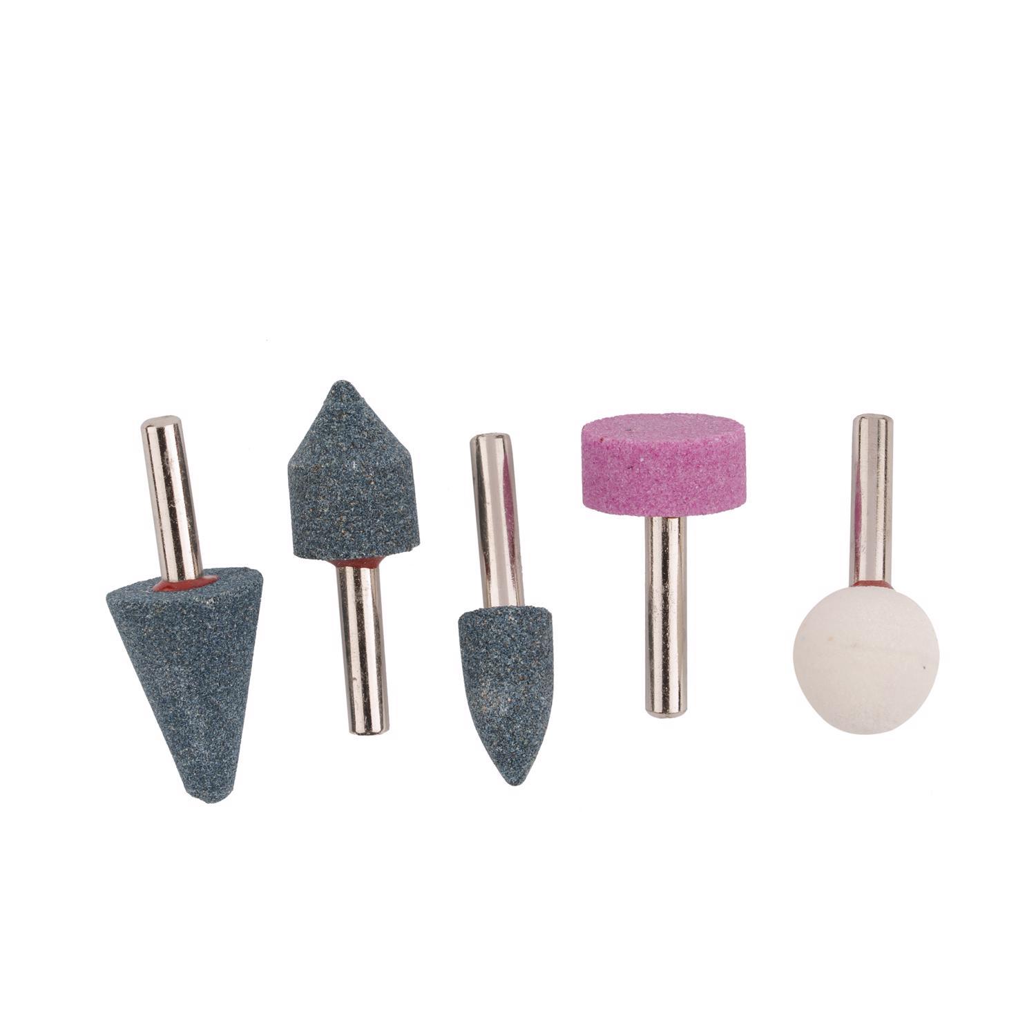 Craftsman Aluminum Oxide Grinding Stone Set Assorted Shapes 25000 rpm 5 pc