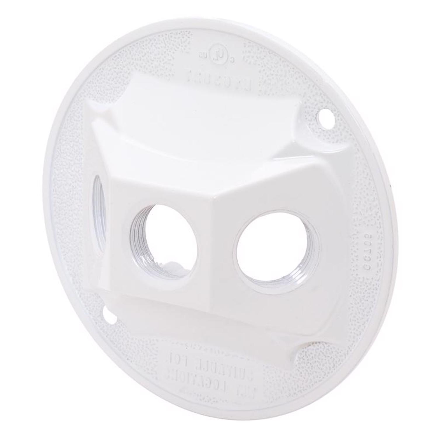 Sigma Engineered Solutions Round Die-Cast Metal 4.13 in. H X 4.13 in. W Lampholder Cover