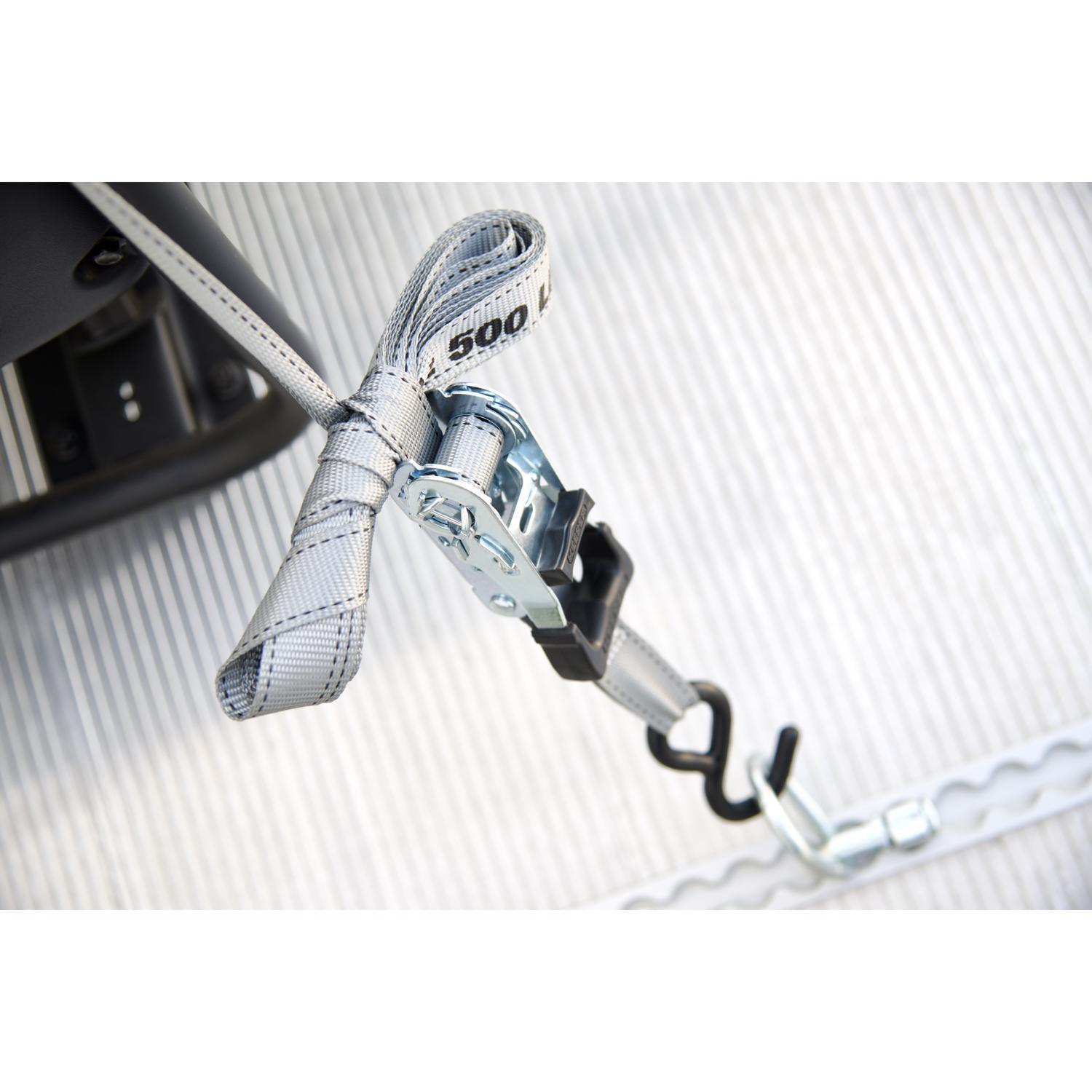 Keeper 1 in. W X 15 ft. L Gray Ratchet Tie Down Strap 500 lb 4 pk