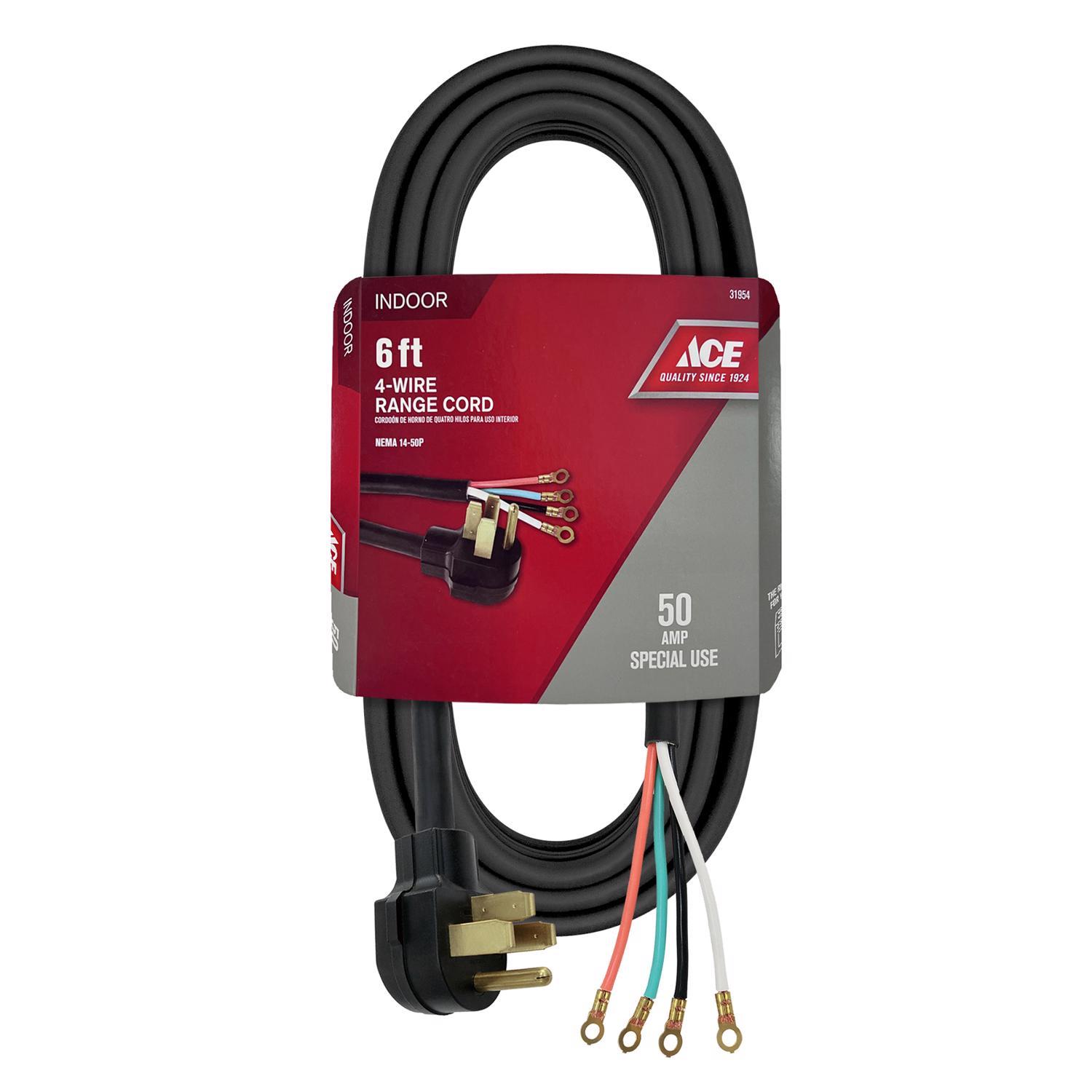 Ace 6/2 & 8/2 SRDT 125/250 V 6 ft. L Range Cord