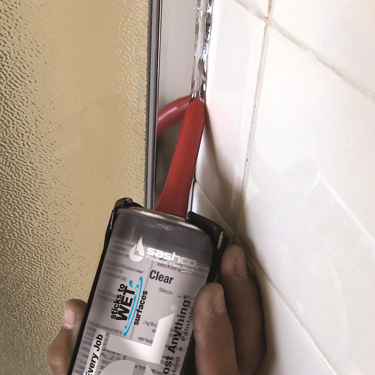 Sashco Lexel Clear Synthetic Rubber All Purpose Caulk 10.5 oz