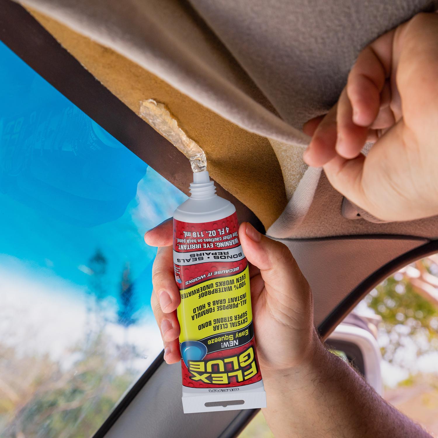 Flex Seal Family of Products Flex Glue Super Strength Rubber Clear Adhesive 4 fl. oz.