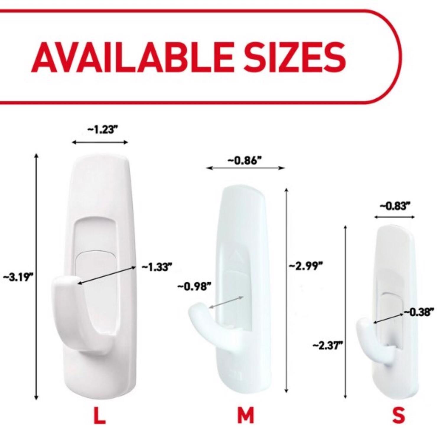 3M Command White Utility Hooks 5 lb 3 pk