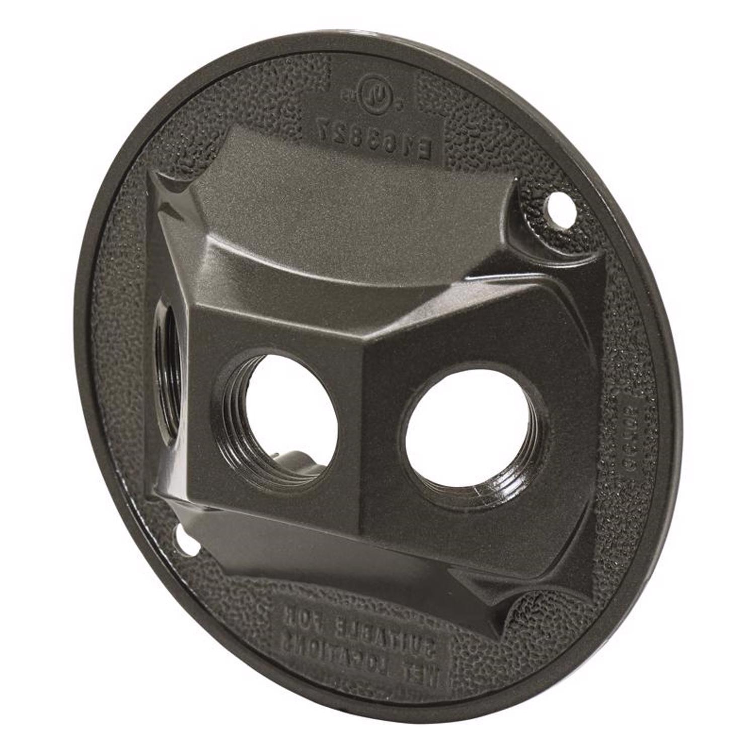 Sigma Engineered Solutions Round Die-Cast Metal 4.13 in. H X 4.13 in. W Lampholder Cover