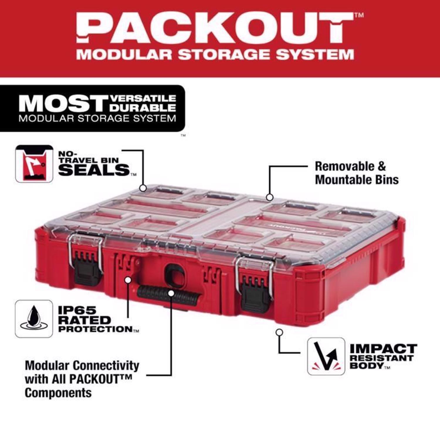 Milwaukee Packout 19.7 in. W X 15.2 in. D Garage Organizer Storage Organizer Impact-Resistant Poly 1