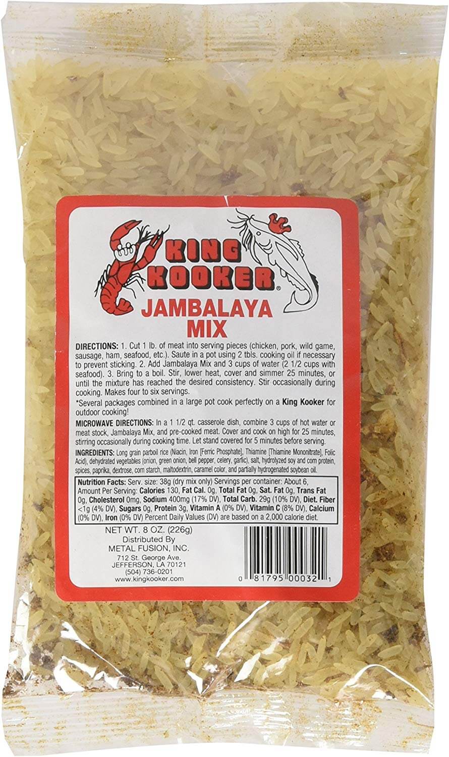 King Kooker 00032 8-Ounce Jambalaya Mix