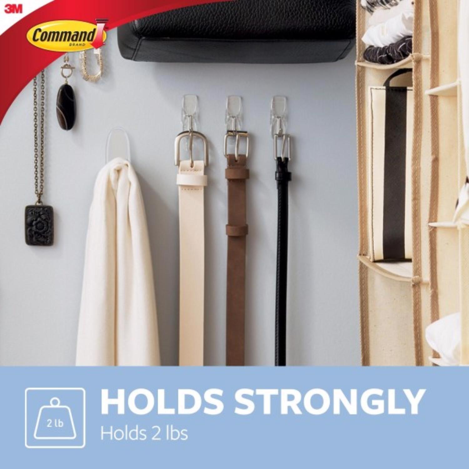 3M Command Medium Plastic Wire Hooks 2.17 in. L 6 pk