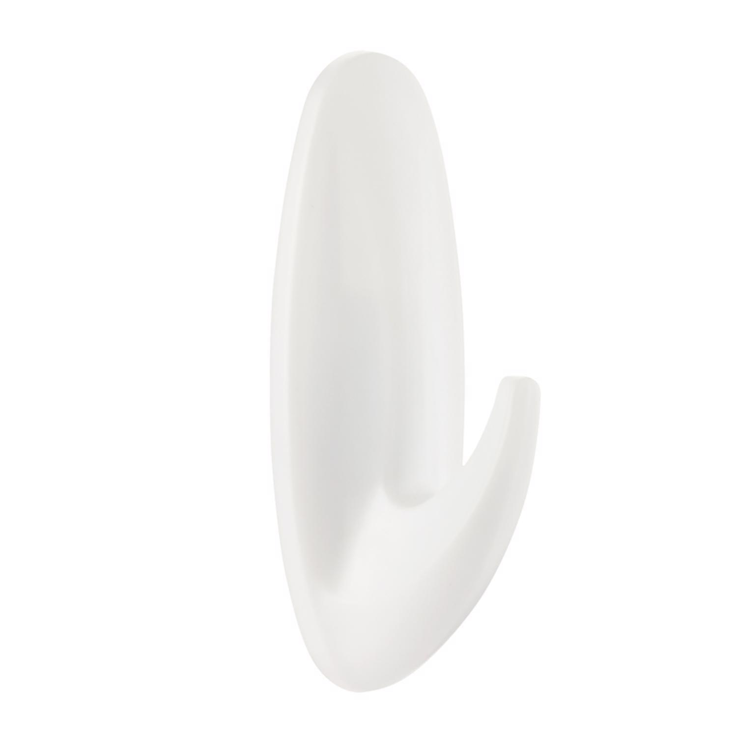 3M Command Medium Plastic Designer Hooks 3.15 in. L 4 pk