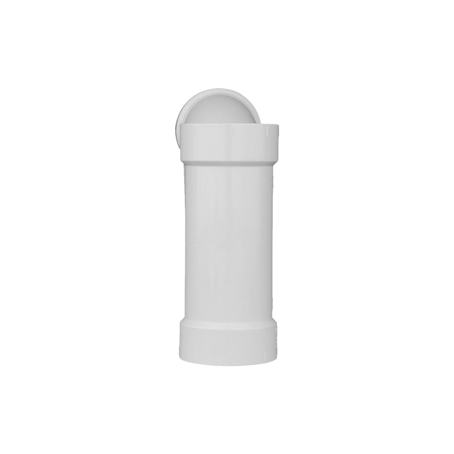 Charlotte Pipe Schedule 40 4 in. Hub X 4 in. D Hub PVC Long Turn Wye 1 pk