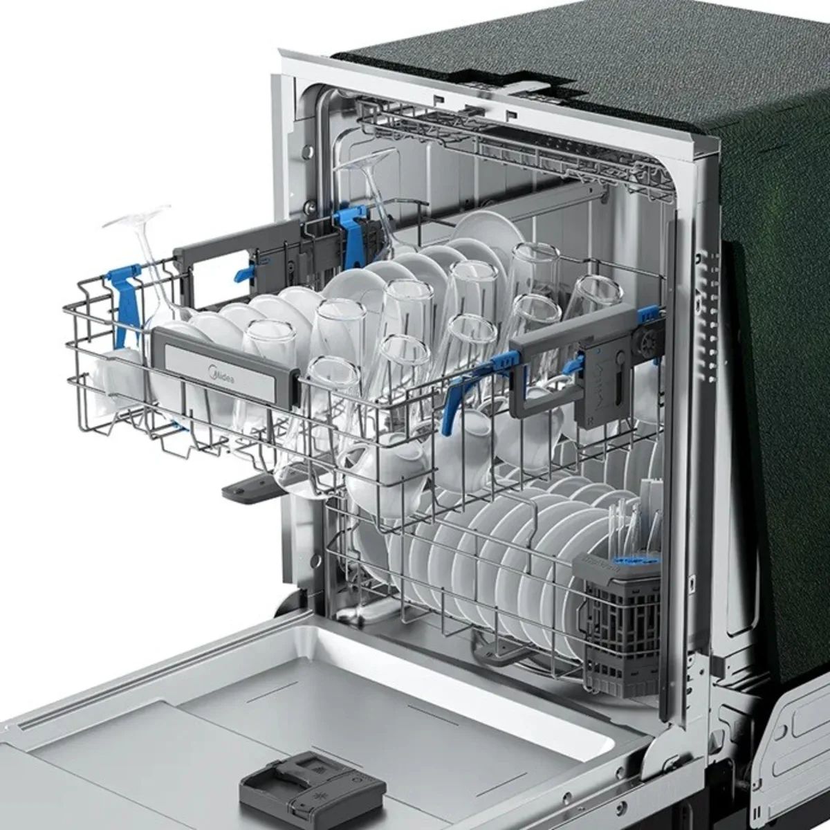 Midea 24 in. Fully Integrated Dishwasher with 16 Place Settings