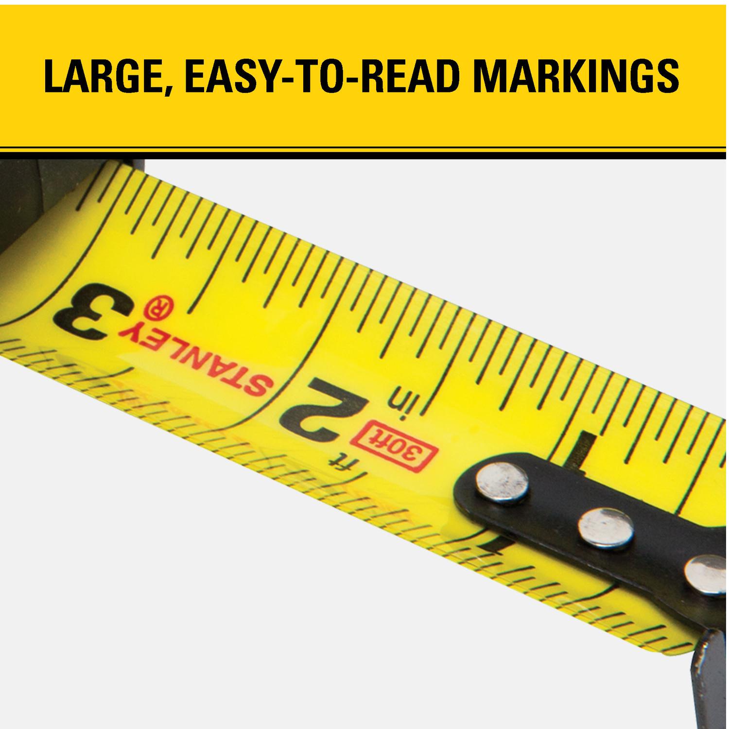 Stanley FatMax 30 ft. L X 1.25 in. W Compact Wide Blade Tape Measure 1 pk