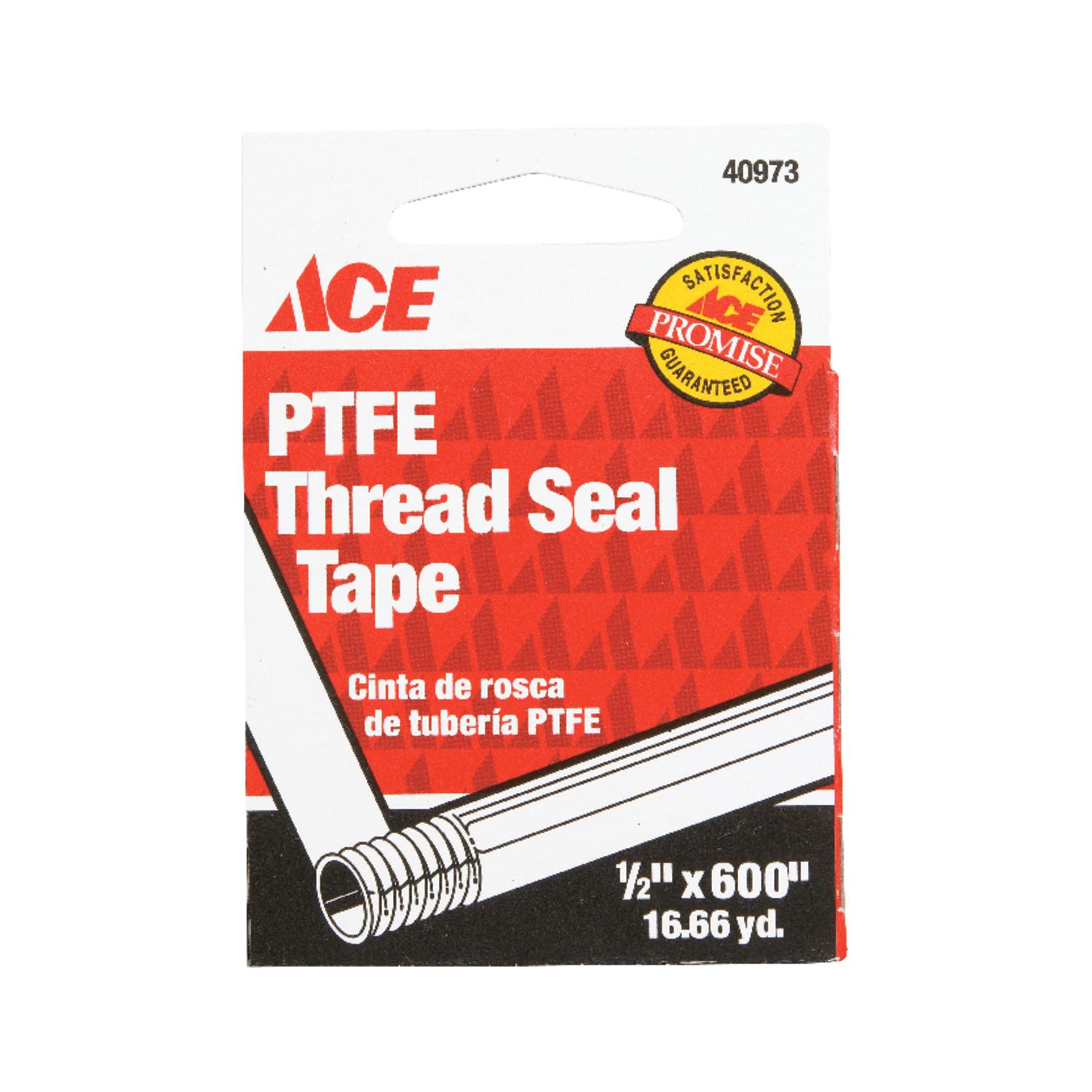 Ace White 1/2 in. W X 600 in. L Thread Seal Tape
