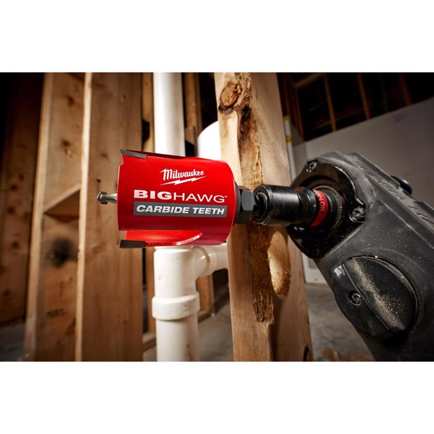 Milwaukee Big Hawg 4-1/4 in. Carbide Tipped 2-7/16 in. L Hole Saw