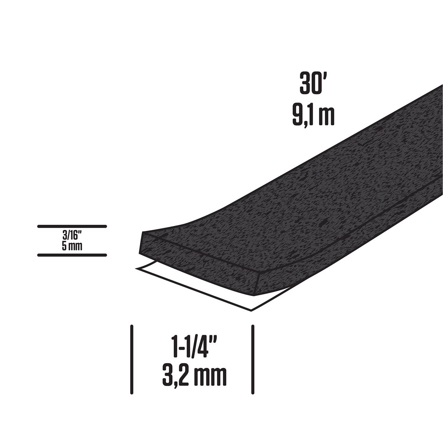 M-D Building Products Gray Foam Weather Stripping Tape For Campers and Trucks 360 in. L X 0.19 in.