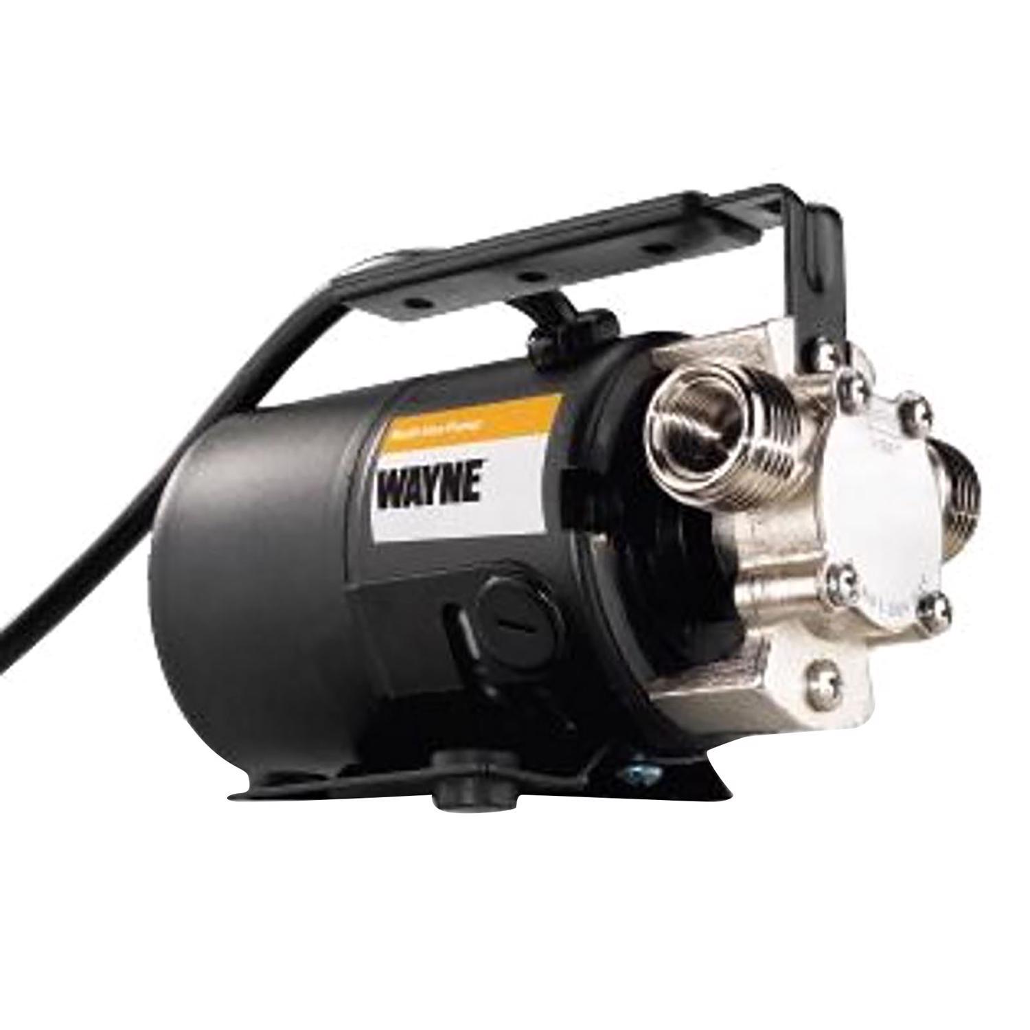 Wayne 1/10 HP 390 gph Aluminum Switchless Switch Bottom AC Transfer Pump