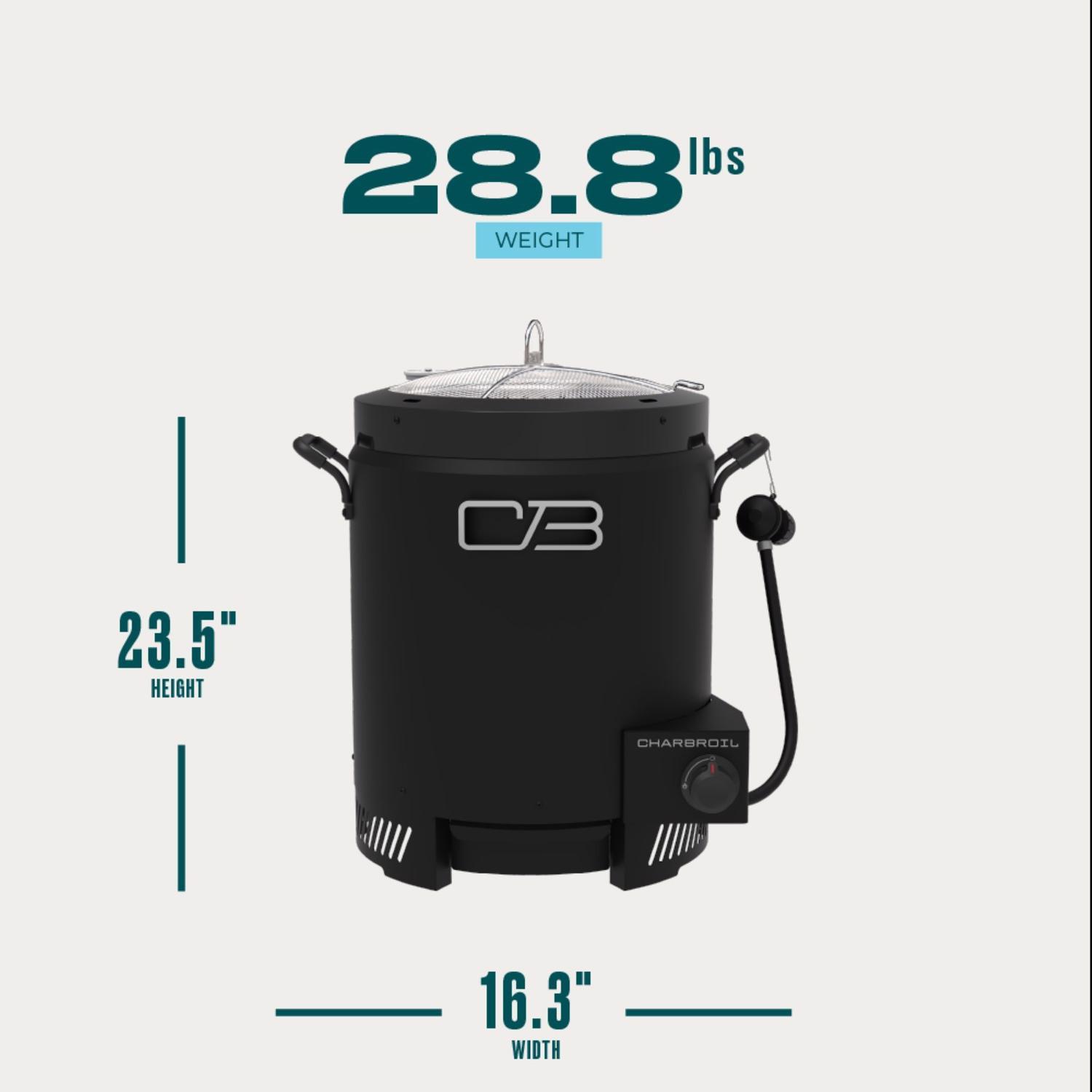 Charbroil Big Easy 16000 BTU Stainless Steel Oil-less Turkey Fryer 16 lb
