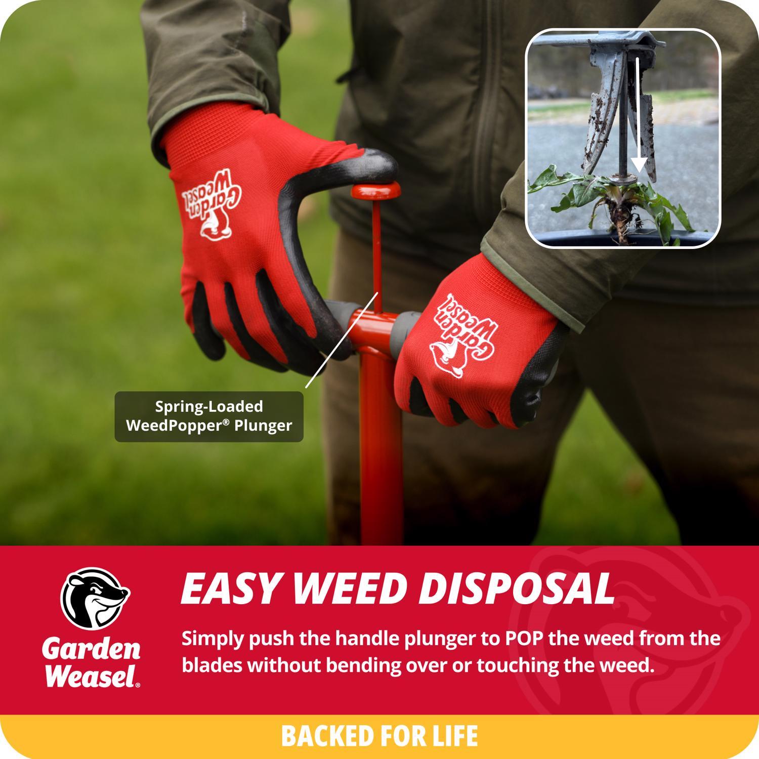 Garden Weasel Weed Popper Step & Twist 38 in. Steel Precision Tip Weed Cutter