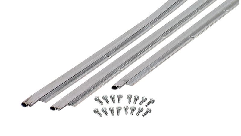 M-D Silver Aluminum/Vinyl Weatherstrip For Door Jambs 1 in. L X 0.25 in.