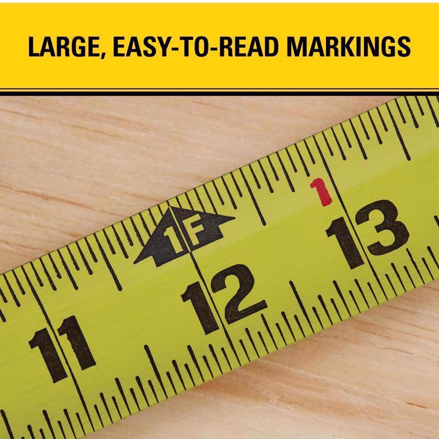 STANLEY FatMax 25 ft. L X 1.25 in. W Compact Wide Blade Tape Measure 1 pk