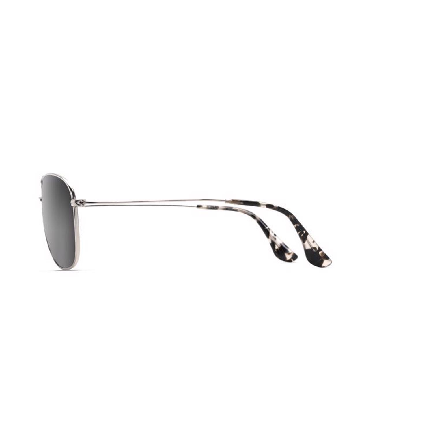 Maui Jim Cliff House Sunglasses Unisex Silver Frame Neutral Grey Lens Polarized