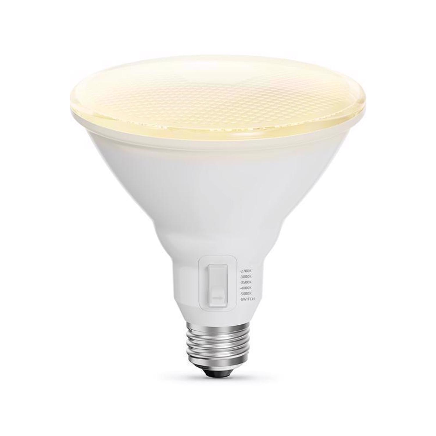 Feit PAR38 E26 (Medium) LED Bulb Adjustable White 90 Watt Equivalence 2 pk