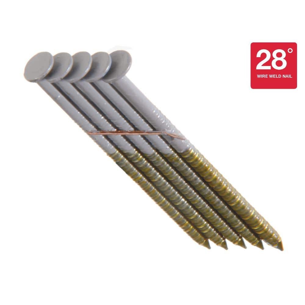 Grip-Rite 2-3/8 in. x 0.113 in. 28° Hot Dipped Galvanized Ring Shank