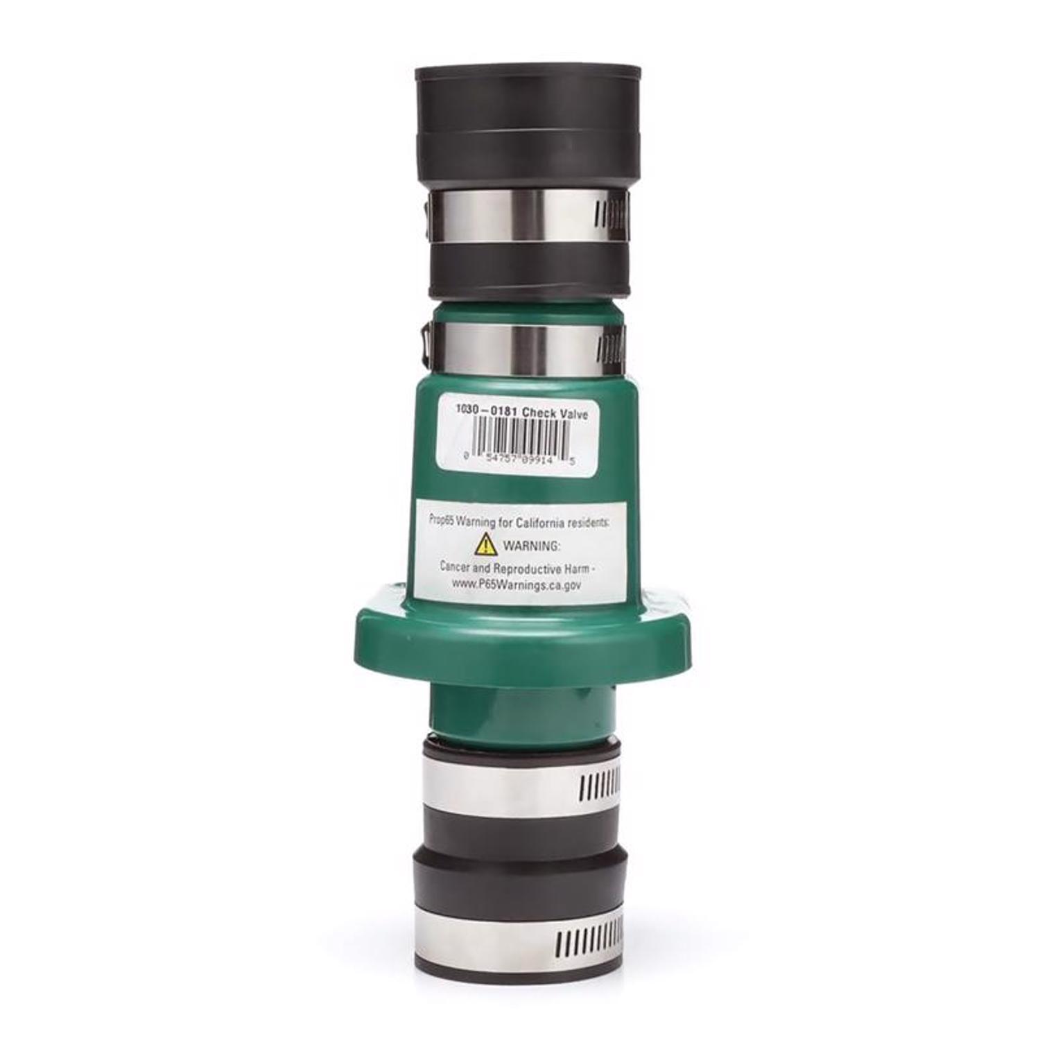 Zoeller 1-1/4 in. D X 1-1/4 in. or 1-1/2 in. D Slip Plastic Check Valve