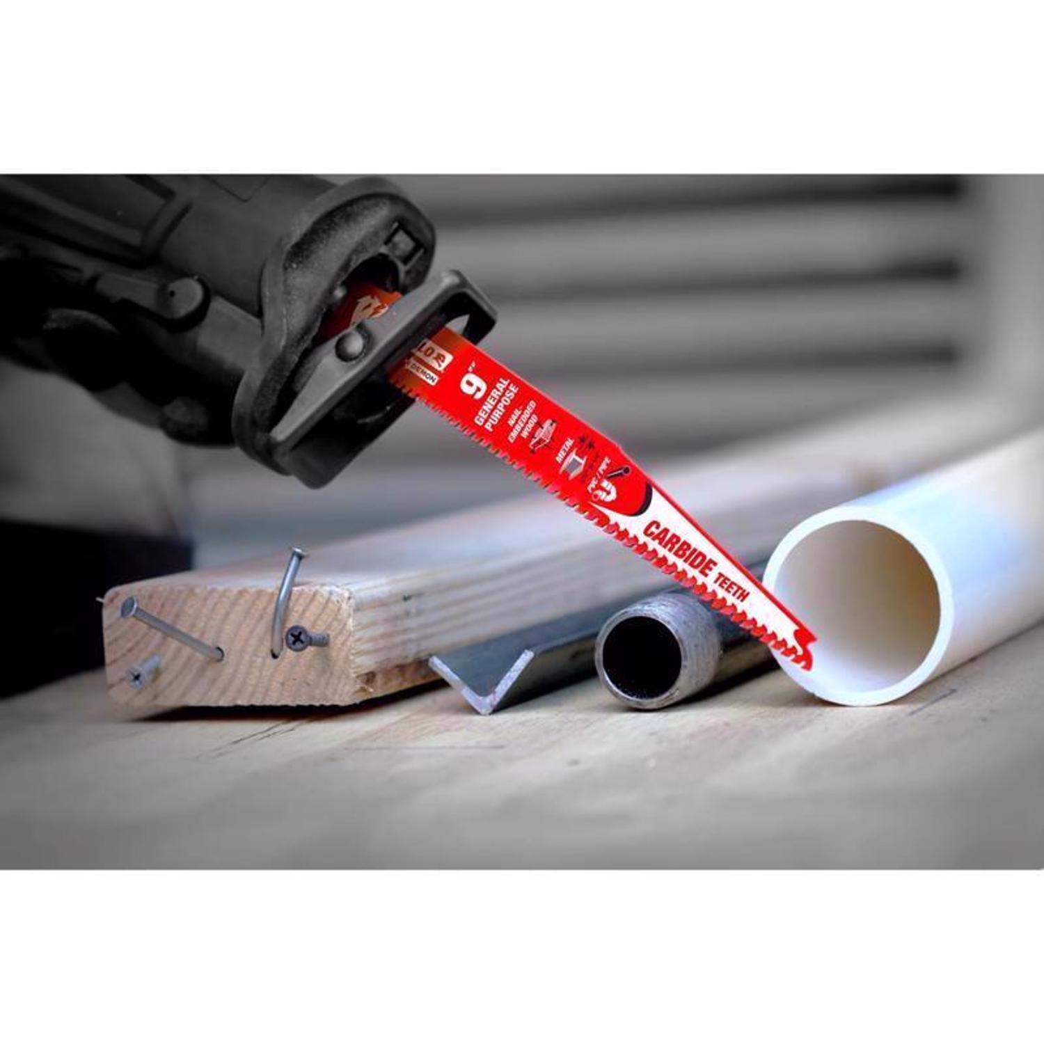 Diablo Demo Demon 6 in. Carbide Tipped General Purpose Reciprocating Saw Blade 6/9 TPI 1 pk