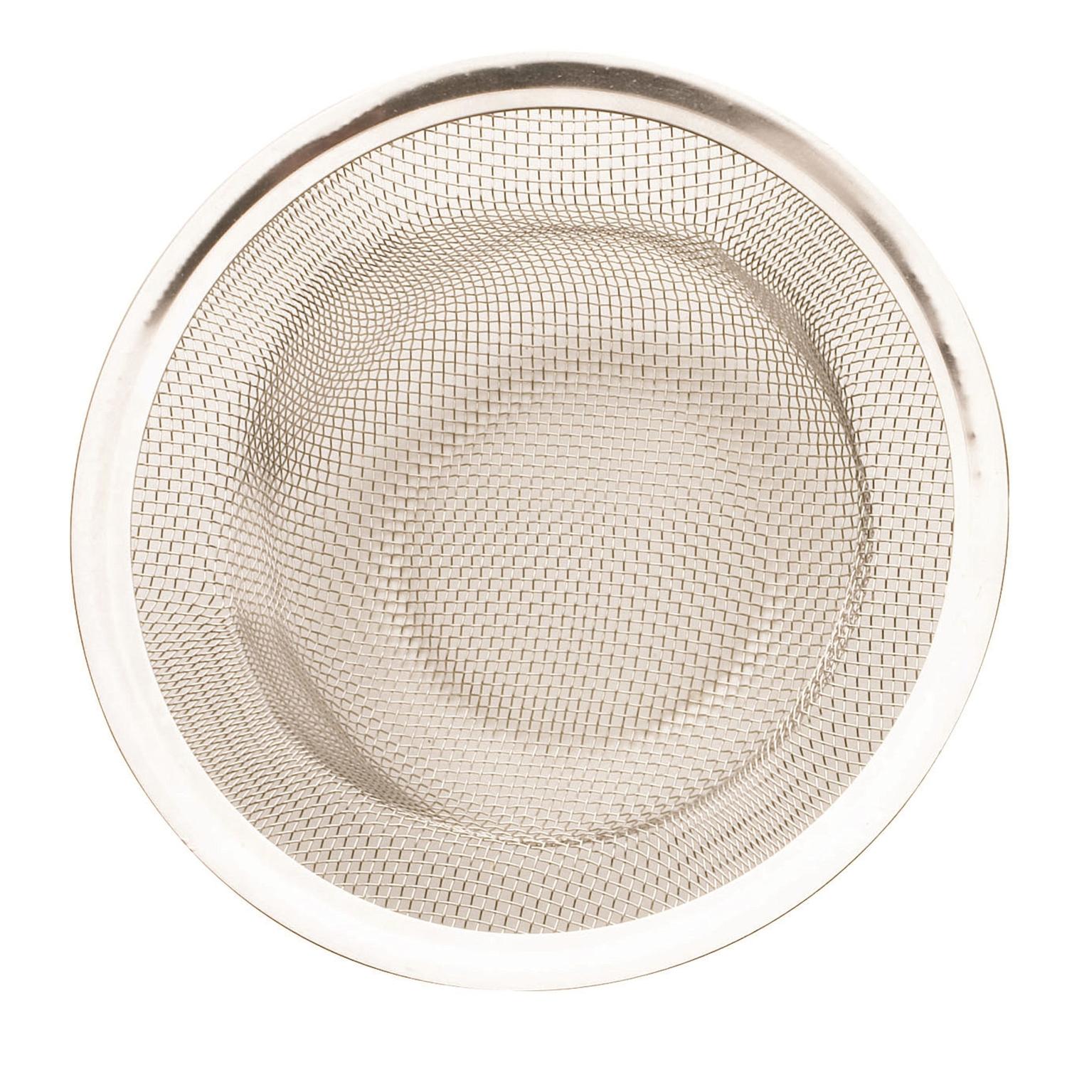 Ace 4-3/8 in. D Chrome Silver Stainless Steel Mesh Strainer