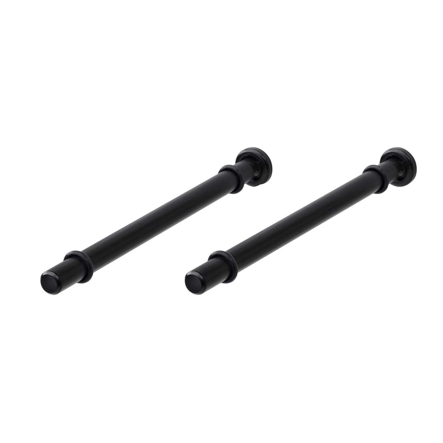 Dolle Atlas 0.9 in. H X 0.5 in. W X 7.9 in. D Black Steel Shelf Bracket