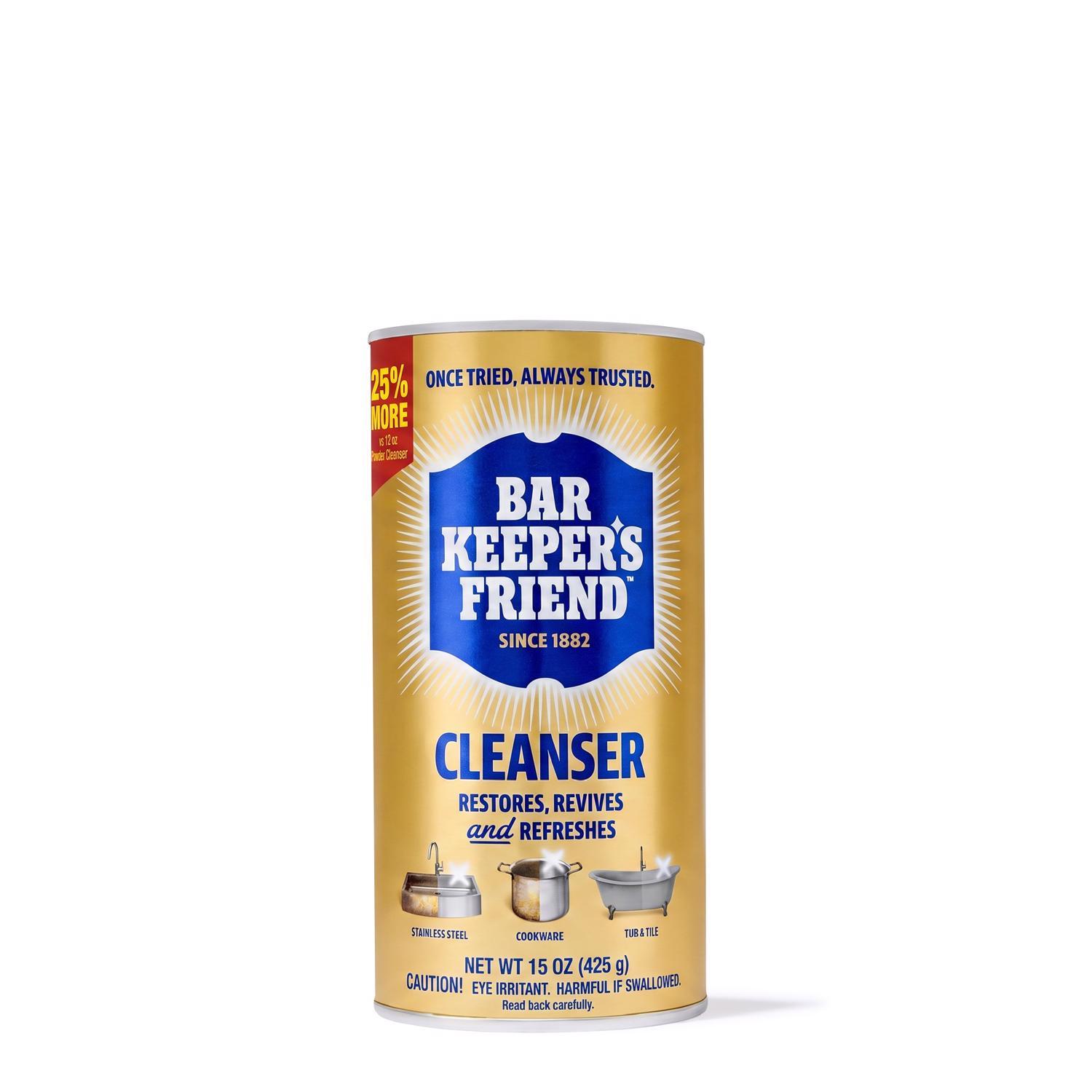 Bar Keeper's Friend No Scent Stainless Steel Cleaner & Polish 15 oz Powder