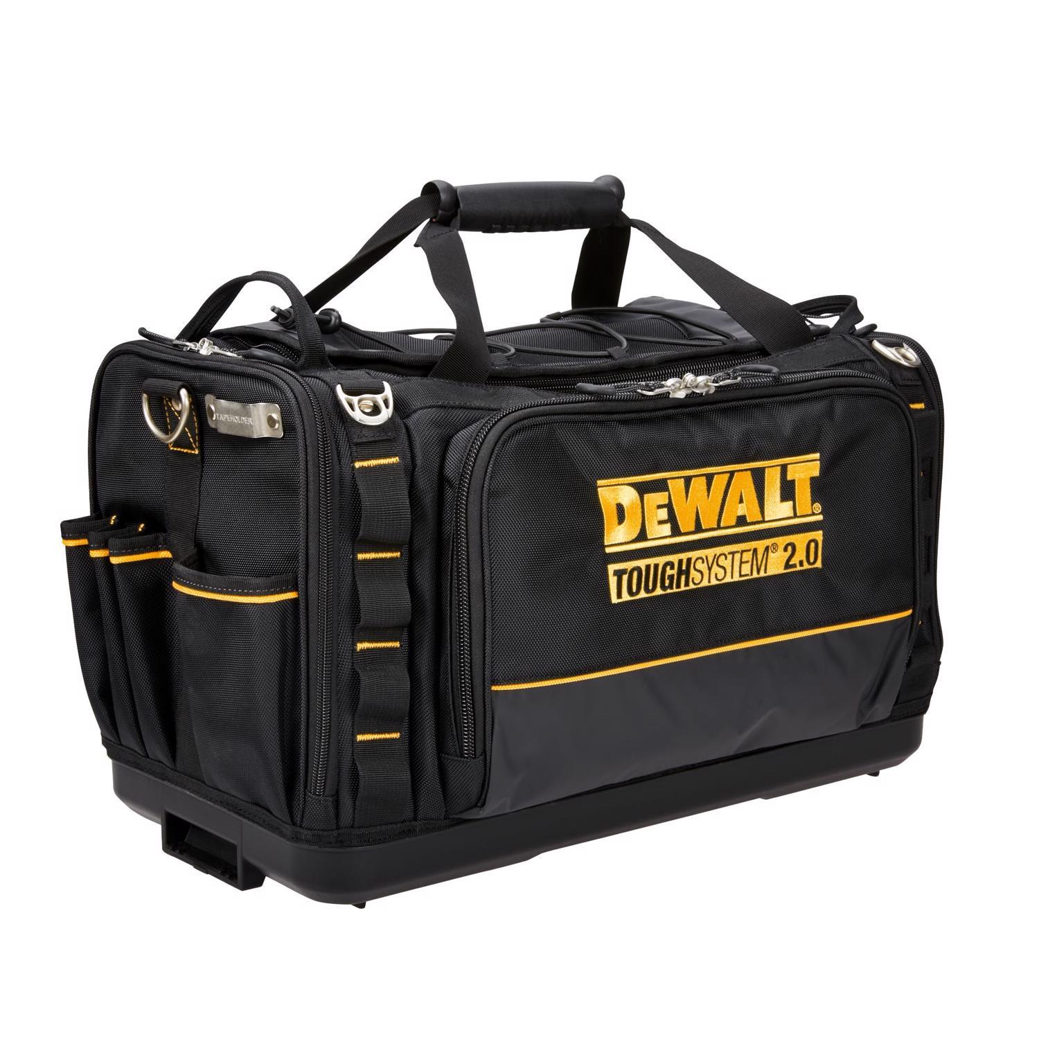 DeWalt ToughSystem 2.0 15 in. W X 13.13 in. H Ballistic Nylon Tool Bag 50 pocket Black/Yellow 1 Pack