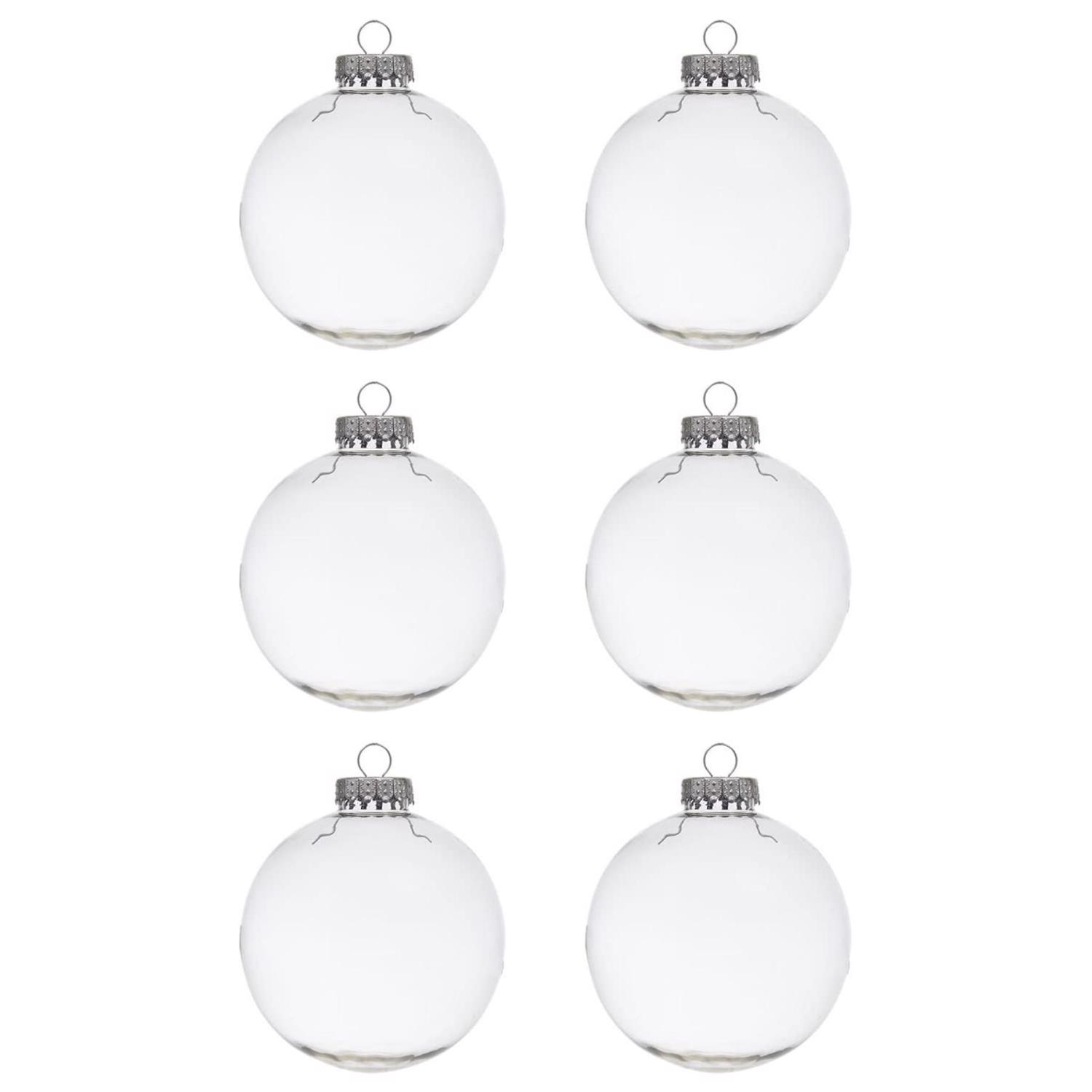 Celebrations Home Clear Round Indoor Christmas Decor 3 in.