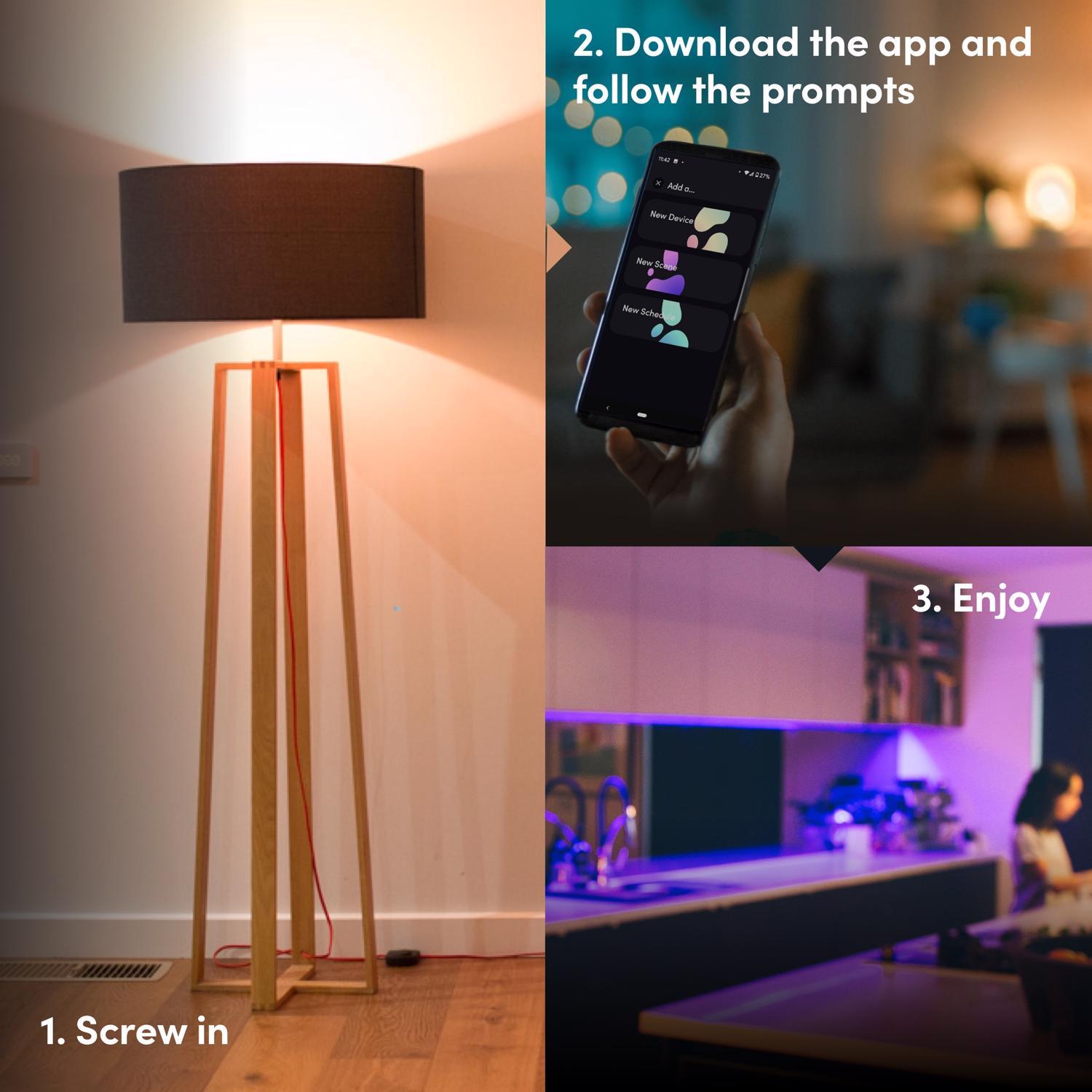 LIFX Smart Home A19 E26 (Medium) Smart-Enabled LED Bulb Color Changing 75 Watt Equivalence 1 pk