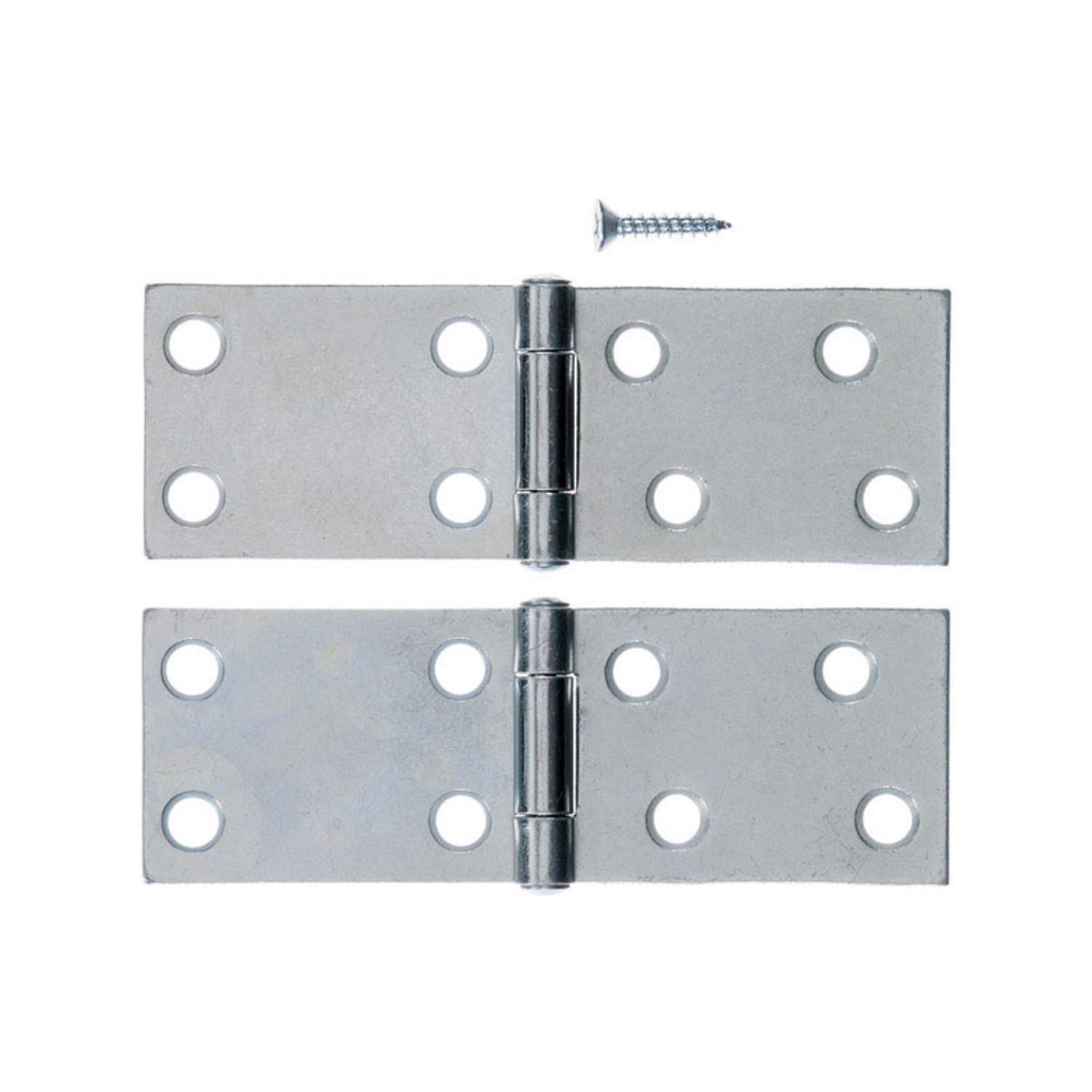 Ace 3.75 in. W X 1-1/2 in. L Zinc Plated Zinc Backflip Hinge 2 pk