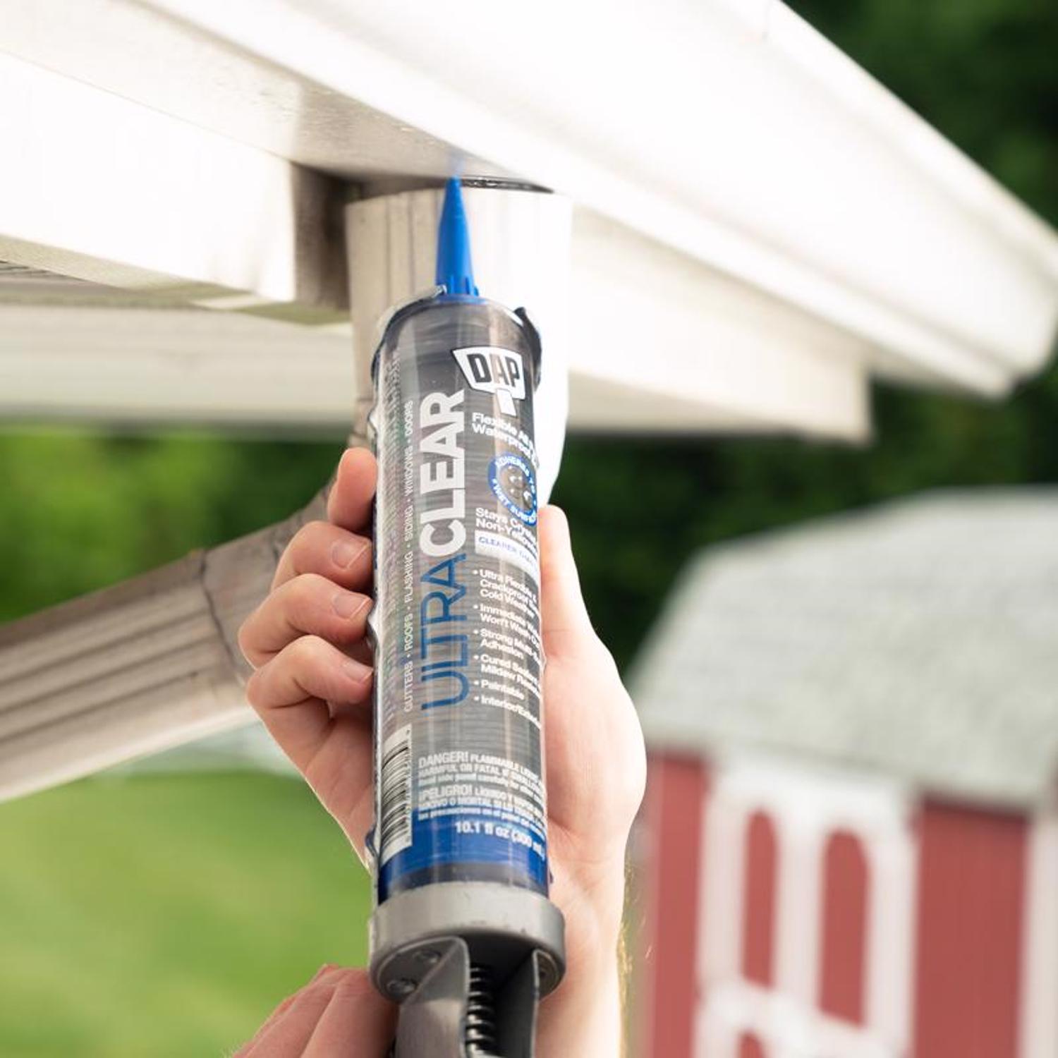 DAP Ultra Clear Clear Synthetic Rubber All Purpose Waterproof Sealant 10.1 oz