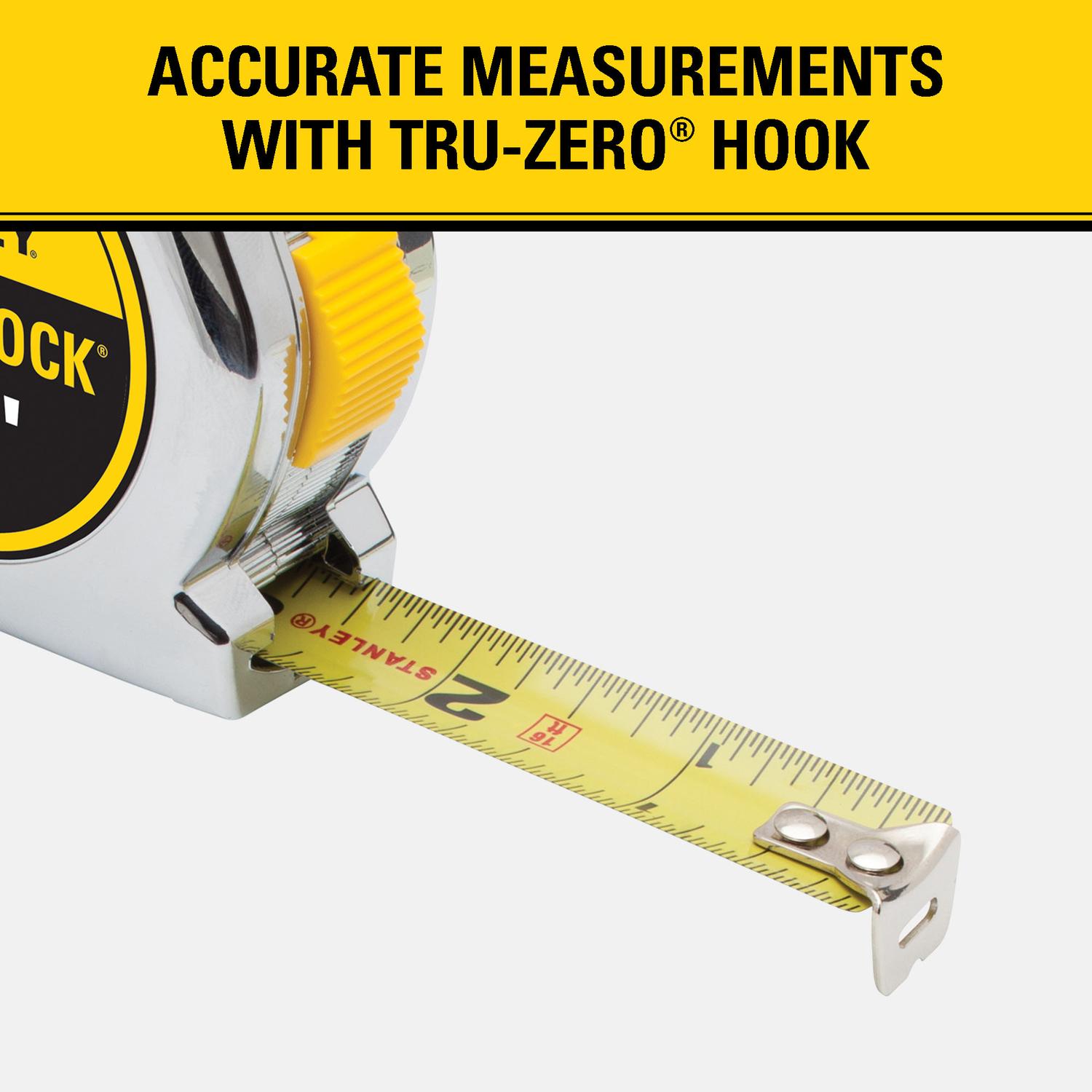 Stanley PowerLock 16 ft. L X 0.75 in. W Compact Tape Measure 1 pk