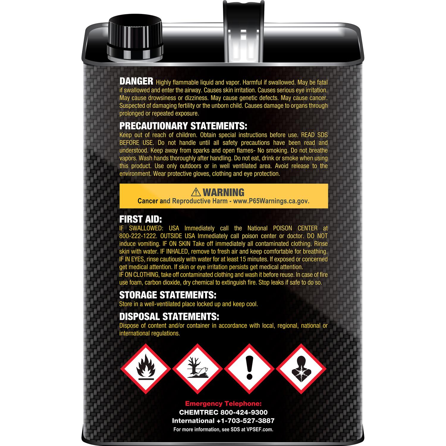 VP Racing Fuels Small Engine Ethanol-Free 2-Cycle 50:1 Pre-Mixed Fuel 1 gal