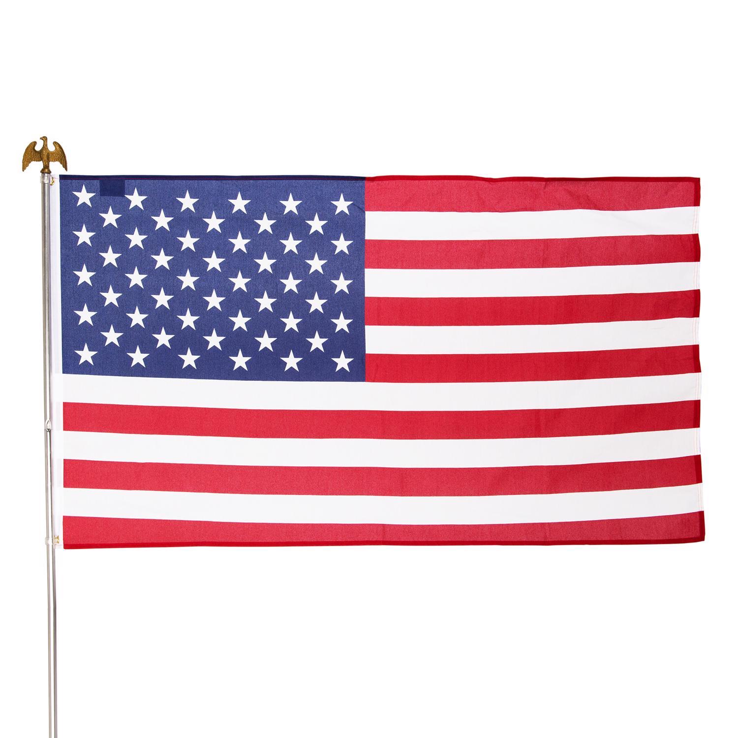 Valley Forge American Flag Kit 36 in. H X 60 in. W