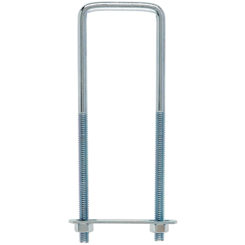 Hampton 5/16 in. X 2 in. W X 6-3/4 in. L Coarse Zinc-Plated Steel Square Bend U Bolt