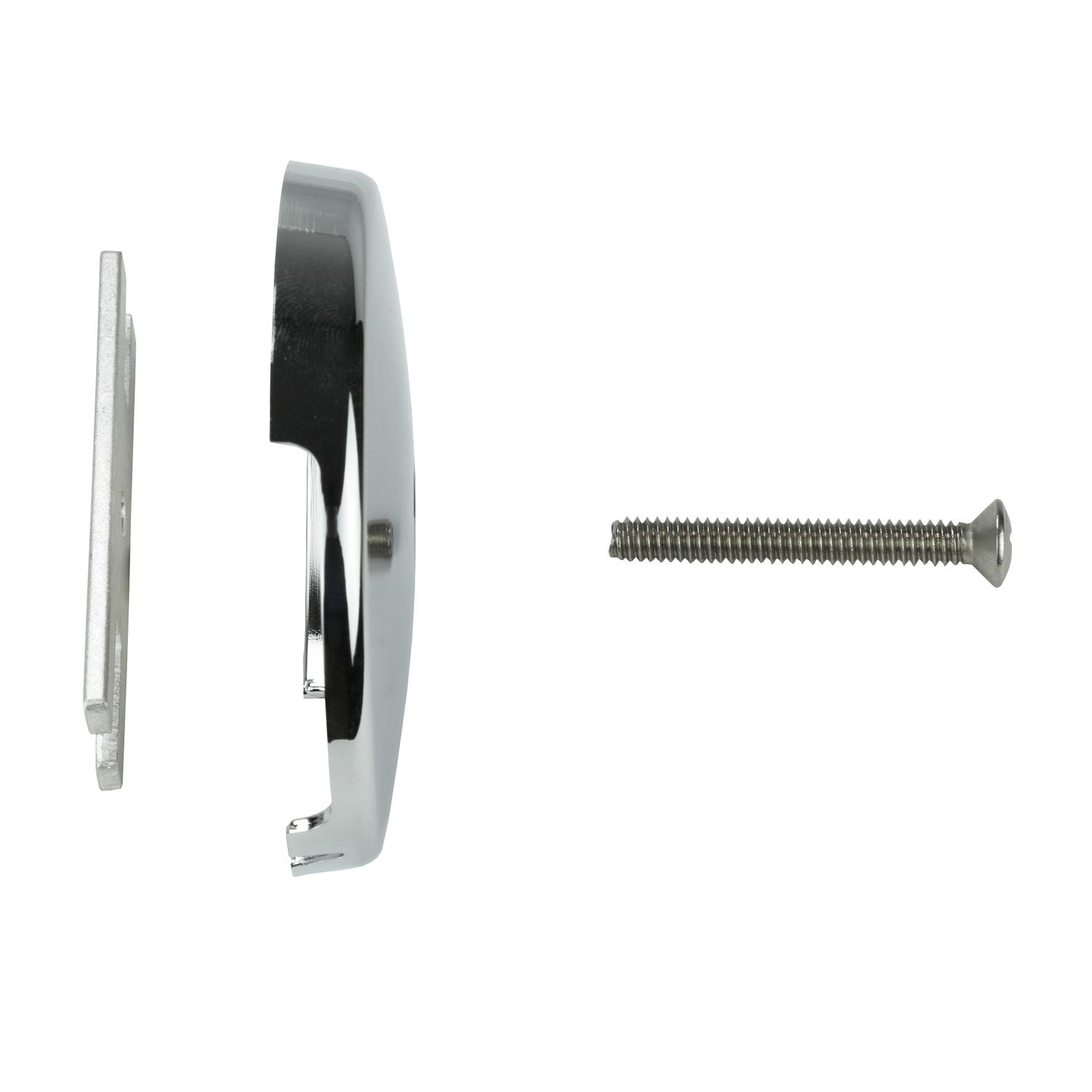 Ace Overflow Remodel Cover Plate Plastic/Stainless Steel