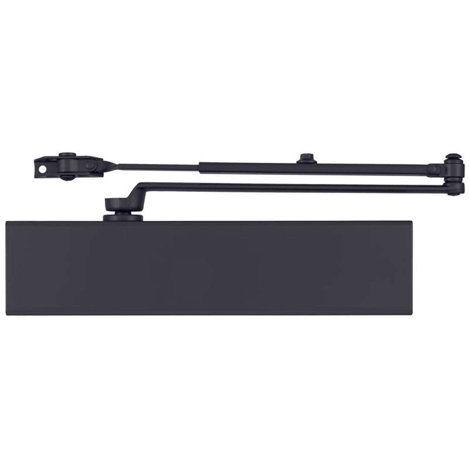 Brinks Commercial Matte Black Metal Hydraulic Adjustable Door Closer Grade 1