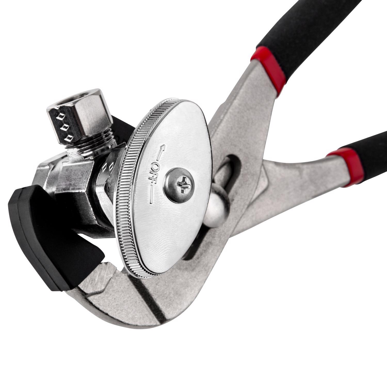 Superior Tool Pipe Wrench Plier Black/Red 3 pc